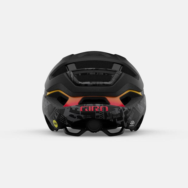 Giro Manifest Spherical MIPS Helmet, Matte Black Hypnotic, back view