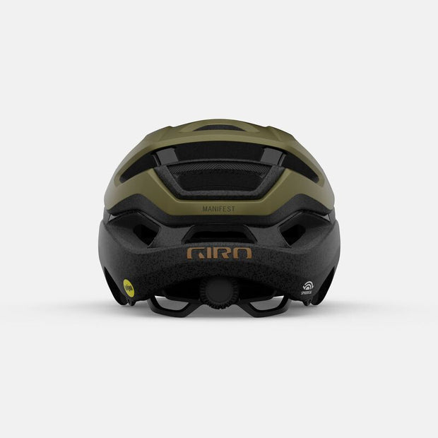 Giro Manifest Spherical MIPS Helmet, Matte Olive, back view
