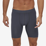 Patagonia Nether Bike Liner Short - 7", Smolder Blue, Front view on a model