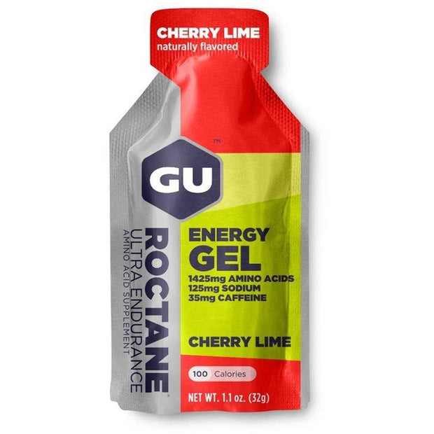 GU Roctane Energy Gels Cherry Lime full view