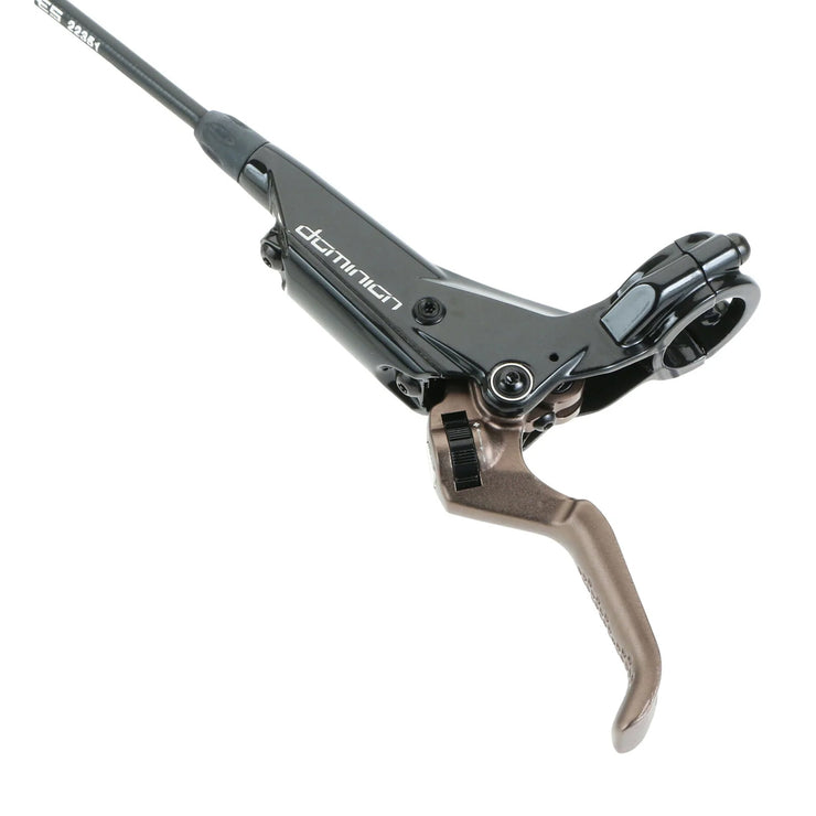 Hayes Dominion SFL A2 Right / Rear Disc Brake, Black/Bronze, lever view.