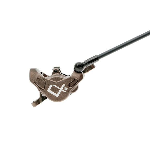 Hayes Dominion SFL A2 Right / Rear Disc Brake, Black/Bronze, caliper view.