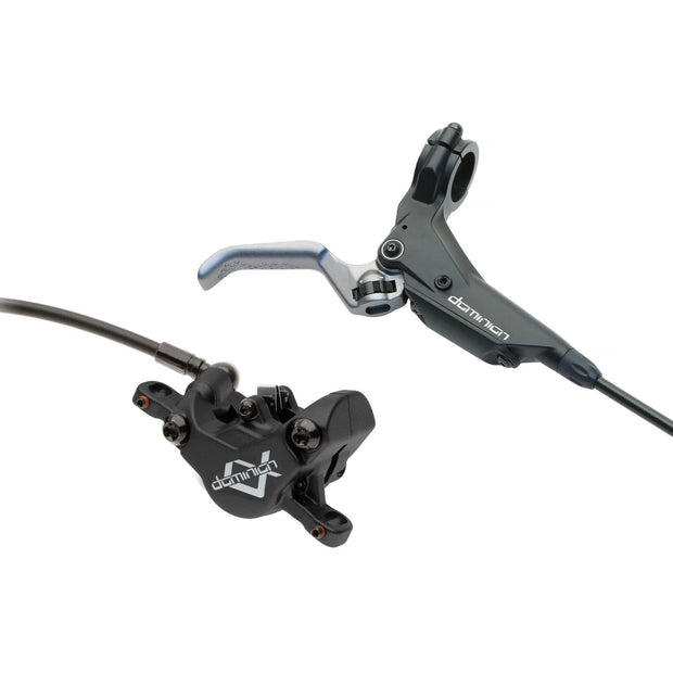 Hayes Dominion SFL A2 Left / Front Disc Brake, Black/Grey, full view.