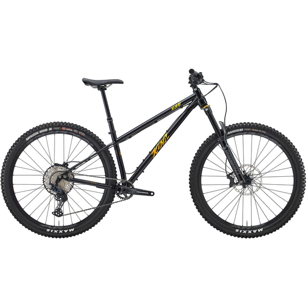 2023 Kona Honzo, Gloss Metallic Black w/ Furnace Fade, full view