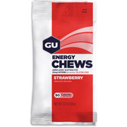 Gu Energy Chews, strawberry, full view.