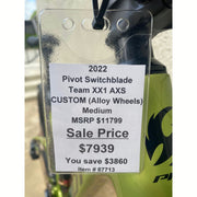 2022 Pivot Switchblade TEAM XX1 AXS — Custom, Alloy Wheels, 29