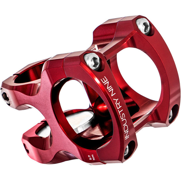 Industry Nine A35 Stem, 35mmx50mm, Red, Full View