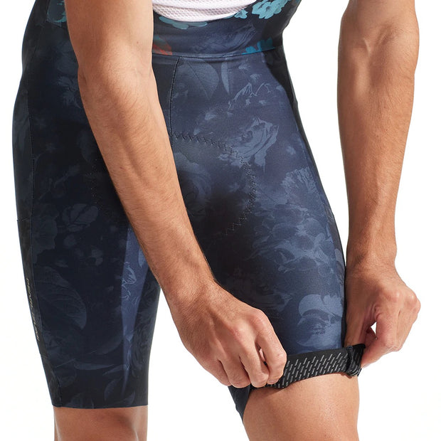 Pearl Izumi Expedition Pro Bib Short, Dark Ink Floral, view of hem