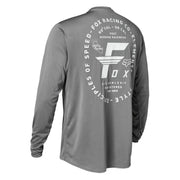 Fox Ranger "Big F" Long Sleeve Jersey, Gray, Full View