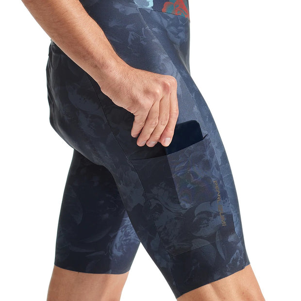 Pearl Izumi Expedition Pro Bib Short, Dark Ink Floral, view of cargo pockets