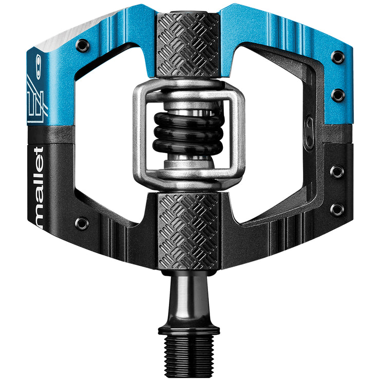Crankbrothers Mallet E Long Spindle Clipless Pedal, Black/Blue, Full View