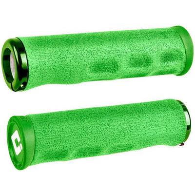 ODI Dread Lock F-1 Series Grips, Lime Green, Full View