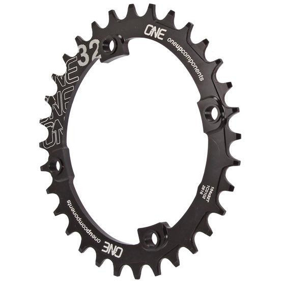 OneUp Components 104 Round Chainring, 104BCD 32T - Black, Full View