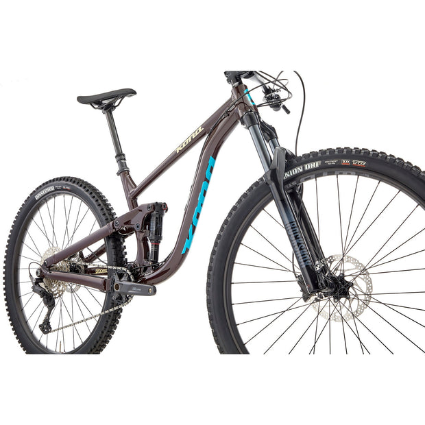 2022 Kona Process 134 29, Gloss Thunder w/ Sandal, drive train view.