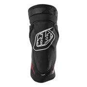 Troy Lee Designs Raid Knee Guard, Solid Black, Front View