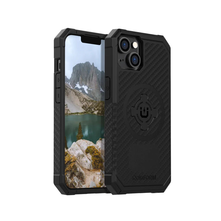 Rokform Rugged Phone Case, iPhone 14 plus, full view. 