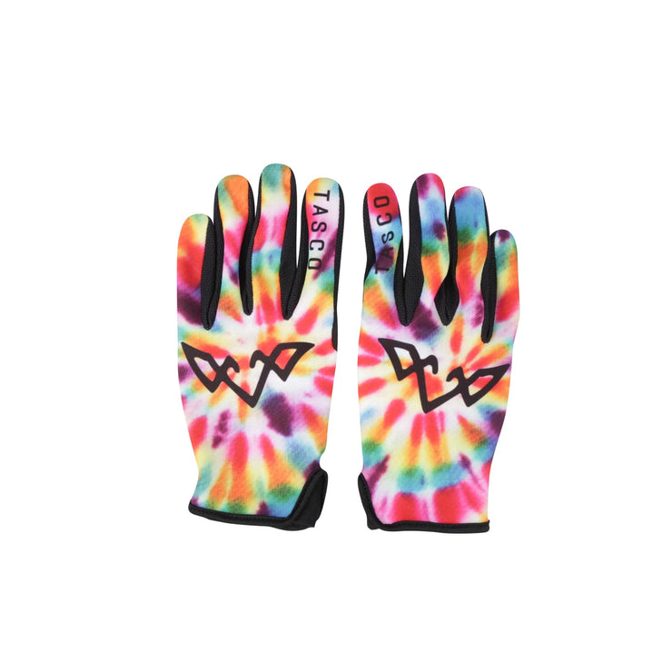 Tasco Ridgeline MTB Gloves, Tie Dye, Top View