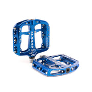 Chromag Scarab Pedals blue pair full view