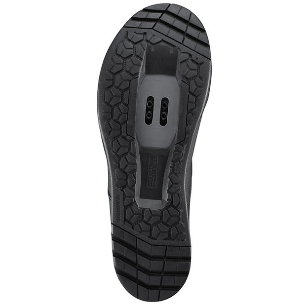 Shimano AM5 Men's Mountain Bike Shoes, Black, Cleat/Pedal Channel View