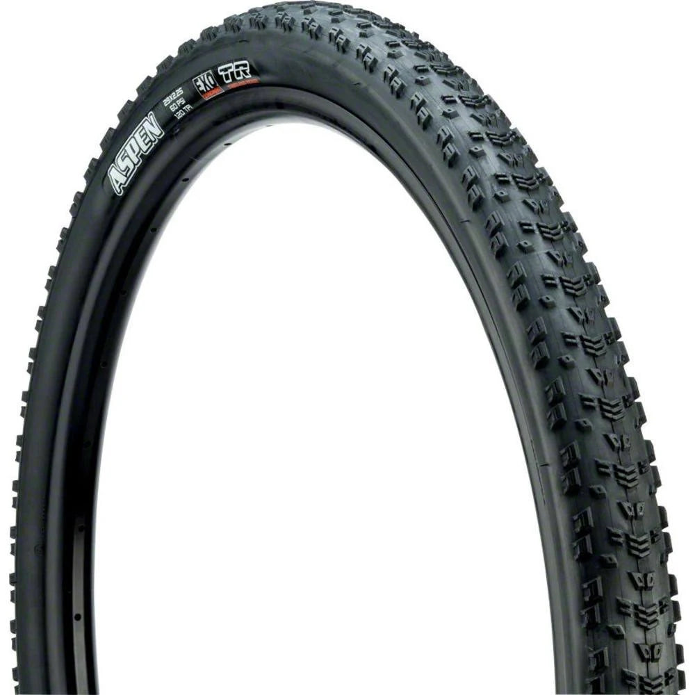 Maxxis Aspen Tire 29 x 2.4 Tubeless Folding Black Dual EXO Wide The Path Bike Shop