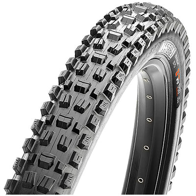 Maxxis Assegai - 27.5 x 2.5, Tubeless, Folding, Dual, EXO, Wide Trail Mountain Bike Tire, Black, Full View