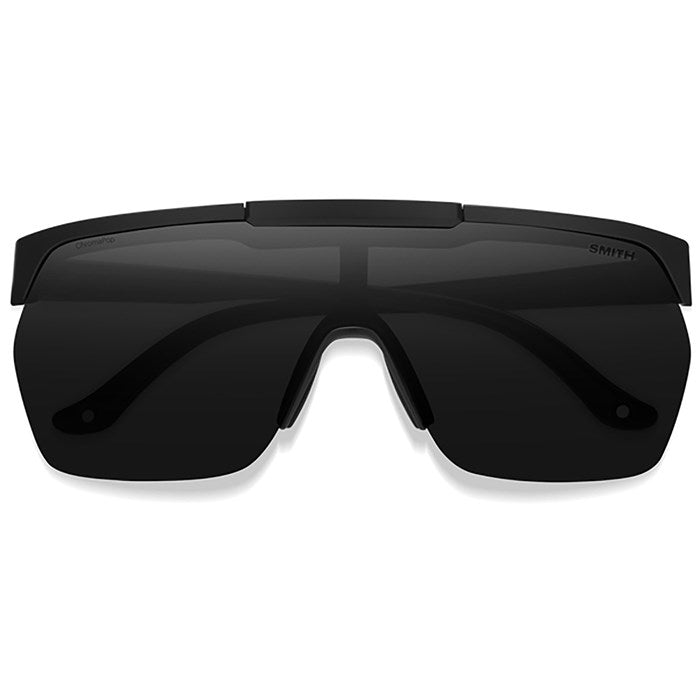 Smith XC MTB Sunglasses, black, front view.