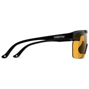 Smith XC MTB Sunglasses, Black + ChromaPop Low Light Copper Lens, side view.