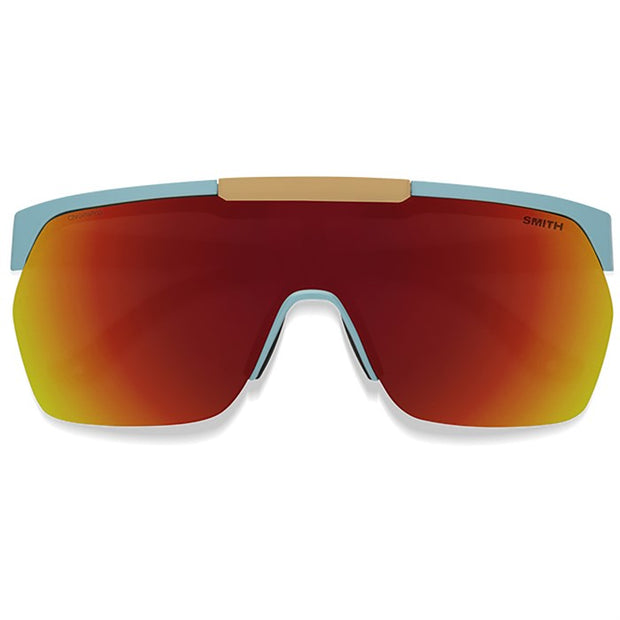 Smith XC MTB Sunglasses, Storm Birch + ChromaPop Red Mirror Lens, front view.