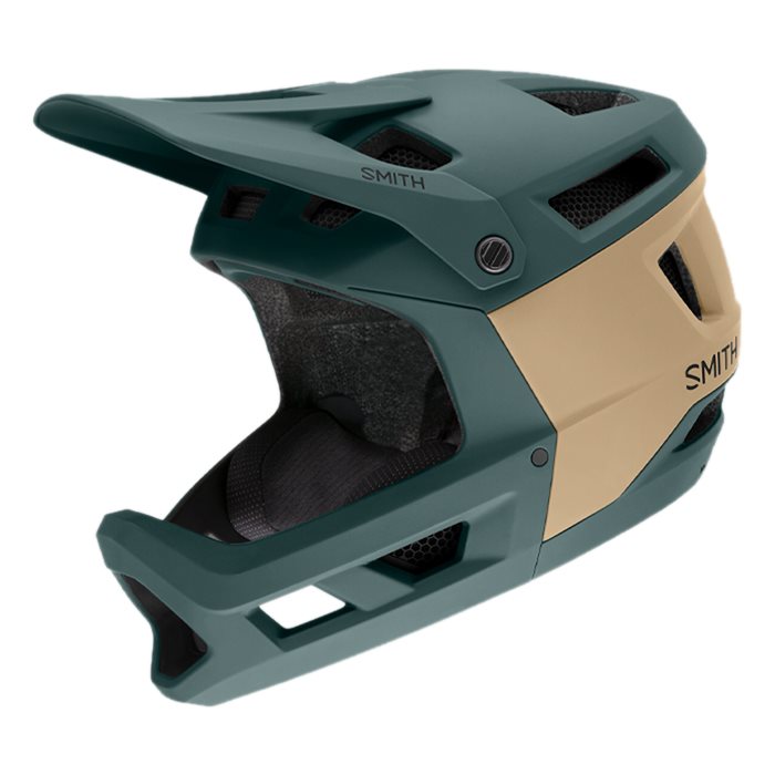 Smith Mainline MIPS Full Face MTB Helmet, Matte Spruce / Safari, Full View
