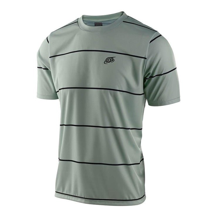 Troy Lee Designs Flowline SS Jersey smoke green full view