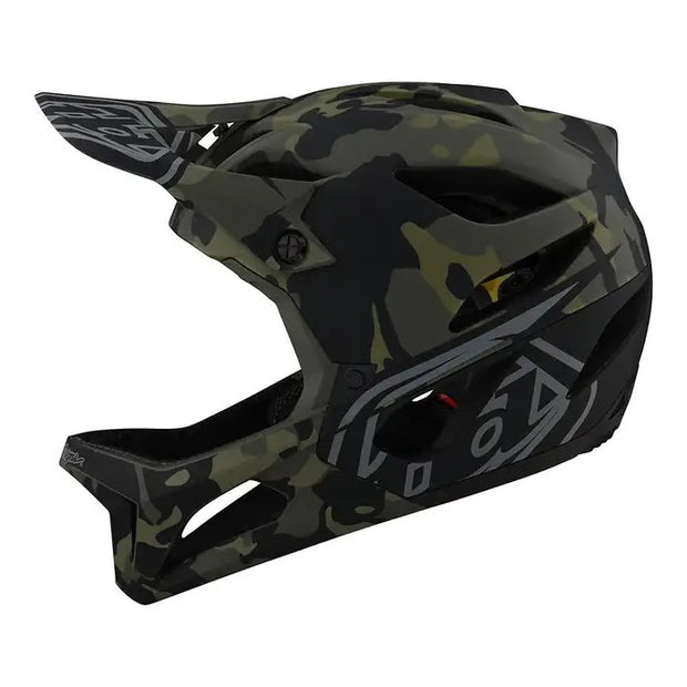 Troy Lee Designs Stage Full Face Helmet, Camo Olive, Full View