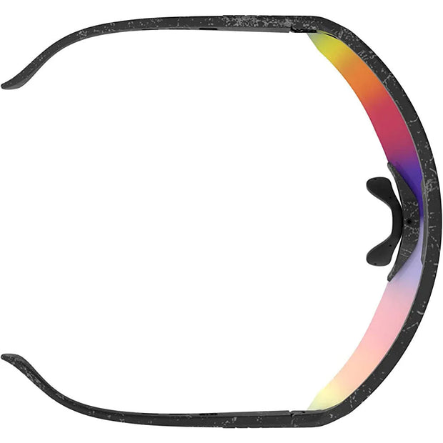 SCOTT Sunglasses Sport Shield black / red chrome, top view.
