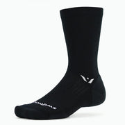Swiftwick Pursuit Seven Men's Wool Socks - 7", Black, Full View