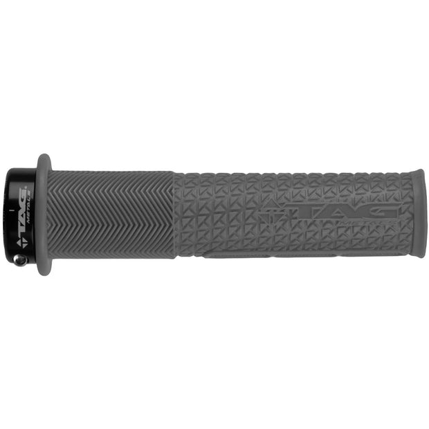 Tag Metals T1 Braap Lock-on Grips, Gray, Full View