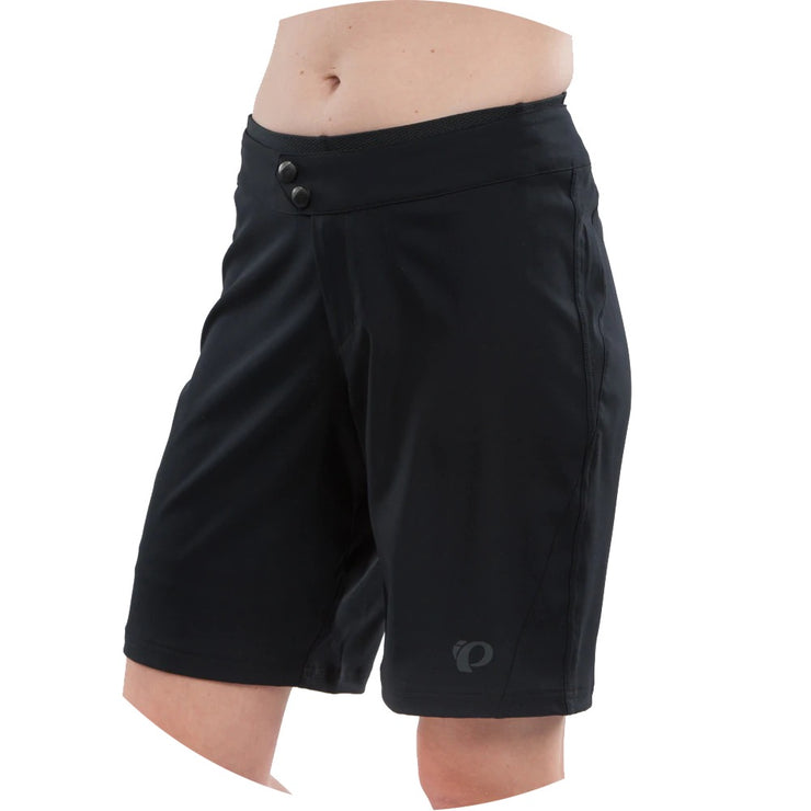 Pearl Izumi Women's Canyon Short, Black, from view on the model