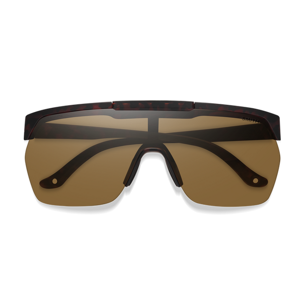 Smith XC MTB Sunglasses, matte tortoise brown, front view.